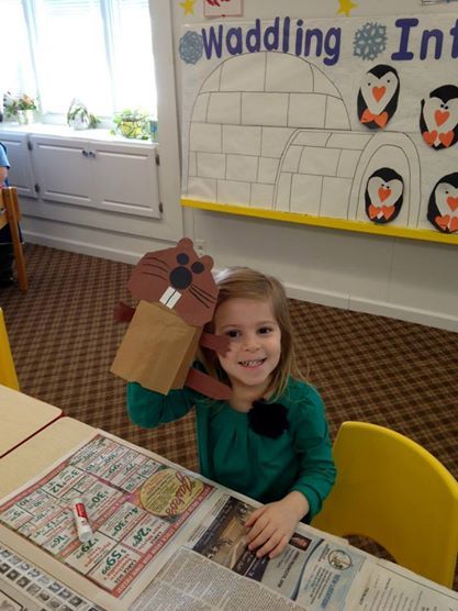 We like making hand puppets!