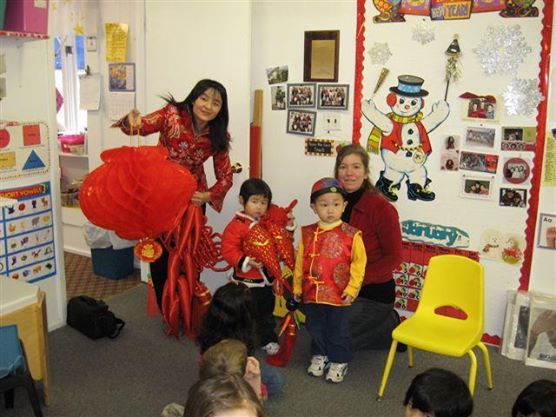 All dressed up for our Chinese New Year celebration!