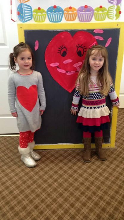 We dressed up for Valentine's Day!